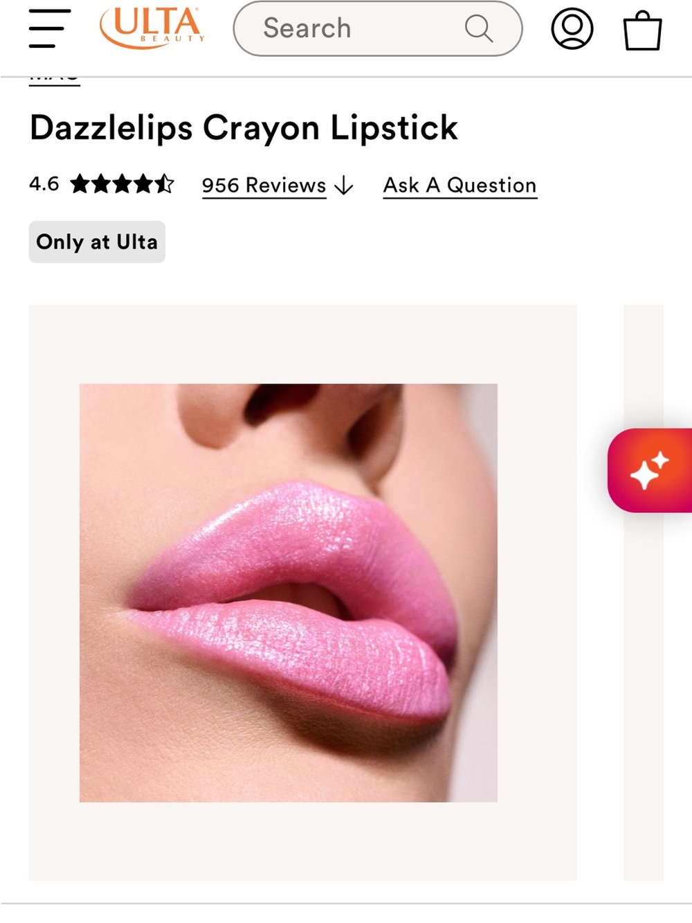 Dazzlelips Crayon Lipstick spaced out
soft cool pink light pink pearl glitter - Picture 5 of 7